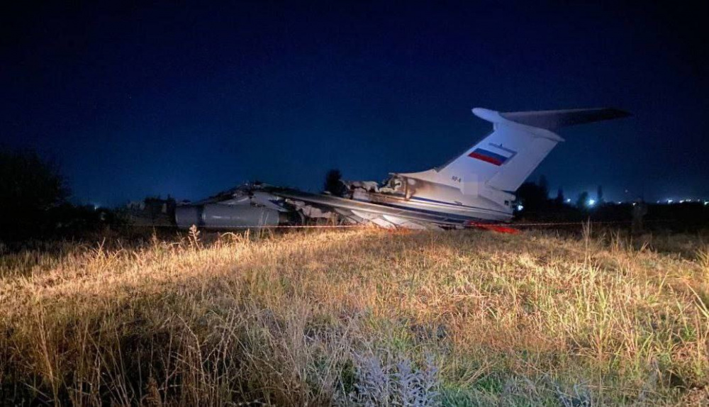 Российский-военный-самолет-загорелся-при-взлете-в-Таджикистане